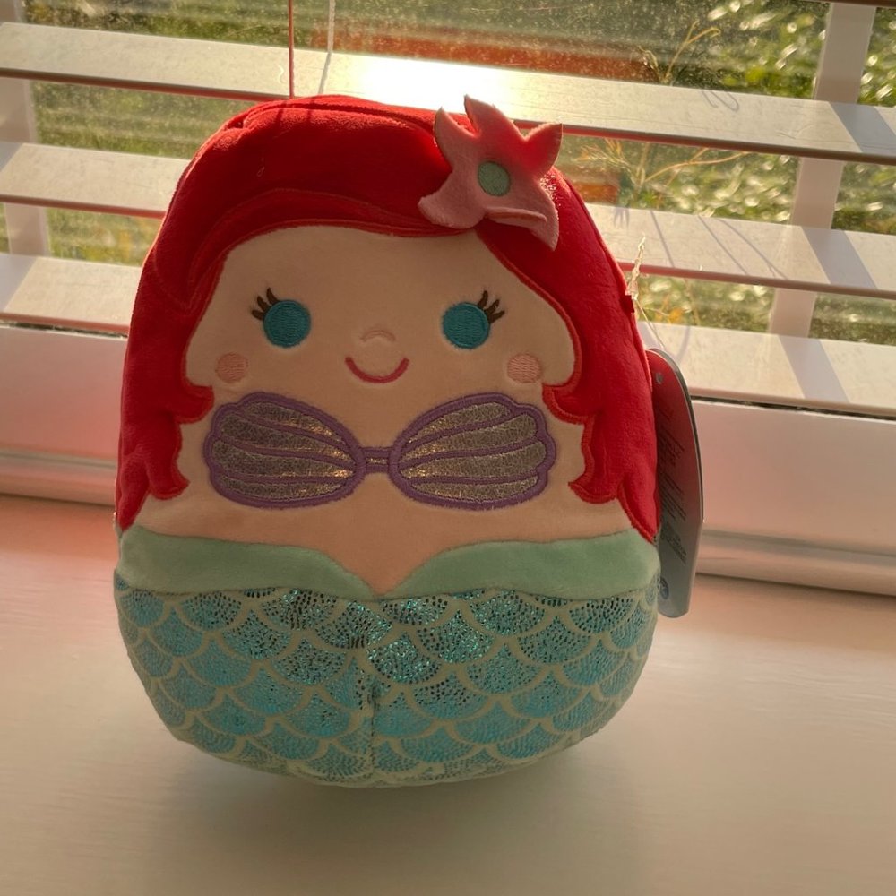 Disney Squishmallows Ariel Little Mermaid New with Tags